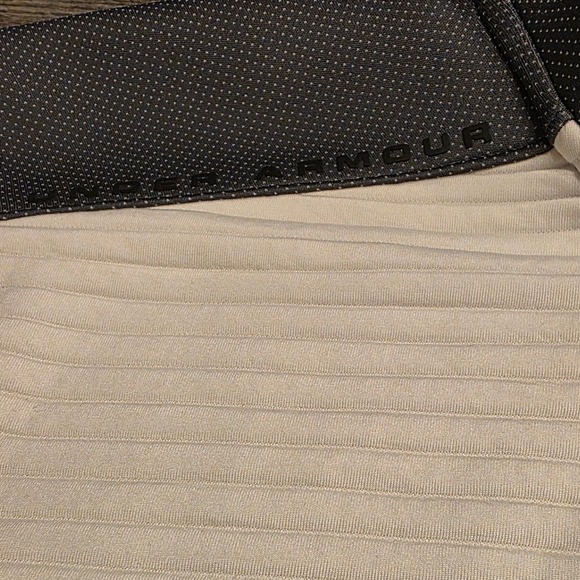 Under Armour ColdGear Golf Pullover White Grey 1/4 Zip Loose Fit Sz XL - Picture 6 of 8